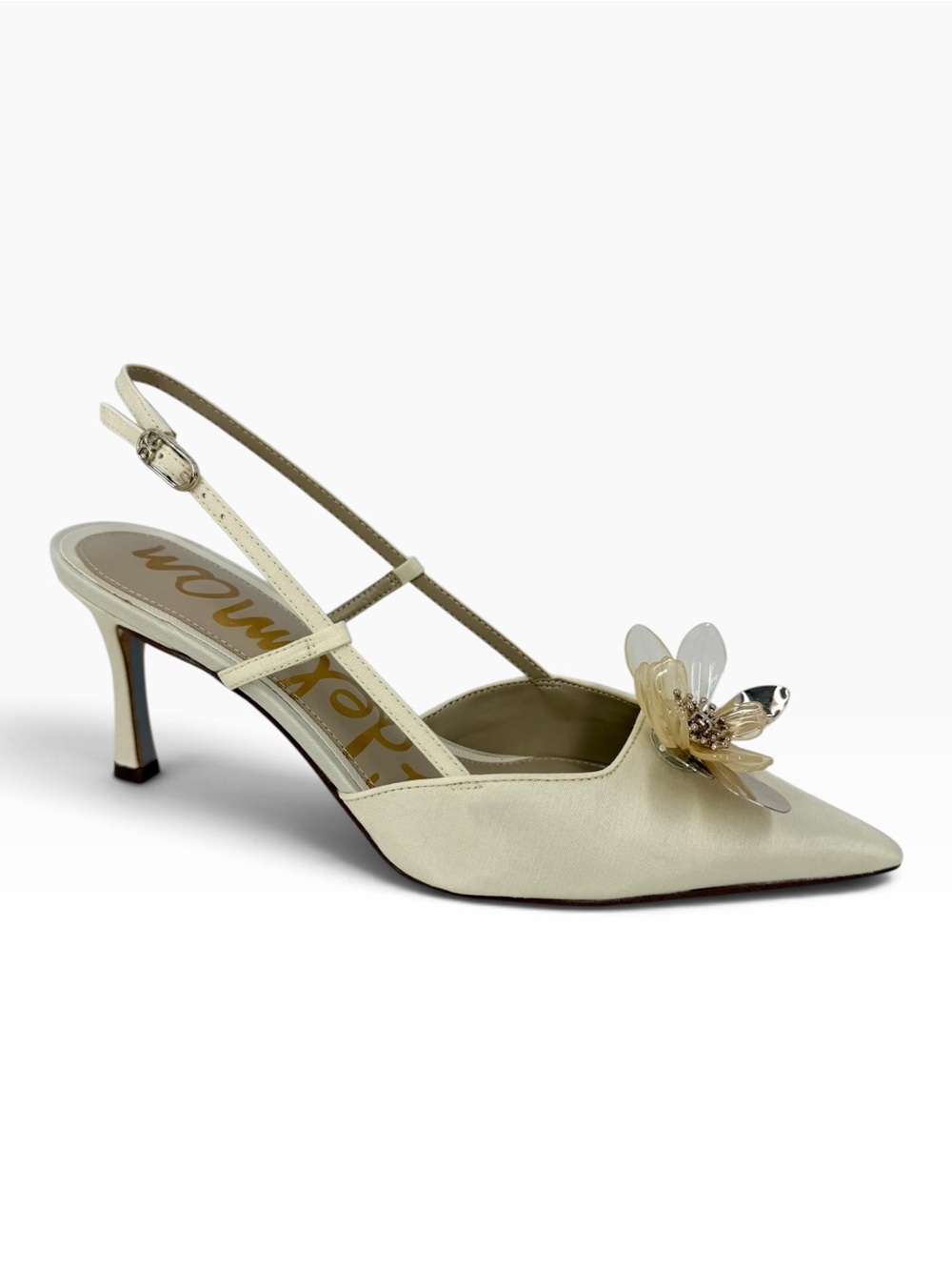 Sam Edelman Women's Mali Slingback Dress Pumps Pearl Ivory Size 7.5M